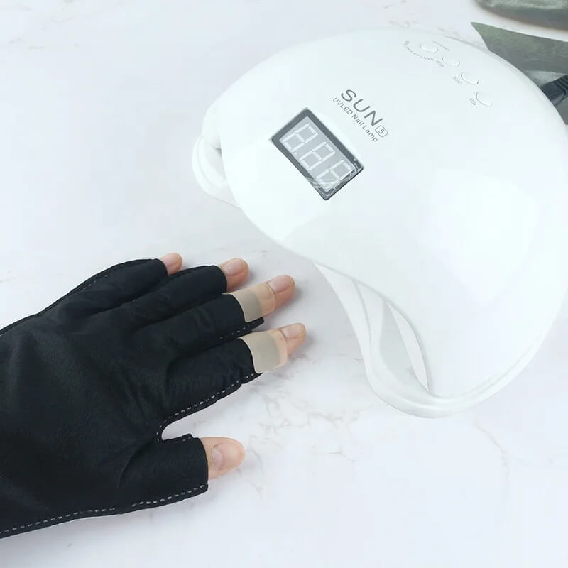 Gants Anti-UV pour Lampe à Ongles – Protégez vos mains en beauté ✨