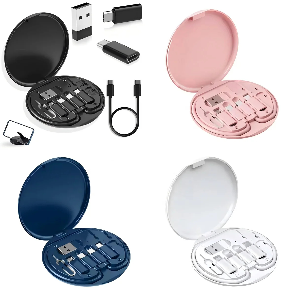 Kit de Charge Universel 6-en-1 avec Support Téléphone Intégré – Image 5